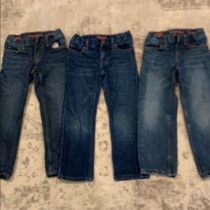 3 PAIRS Lands End Boys Classic Jeans - Size 5